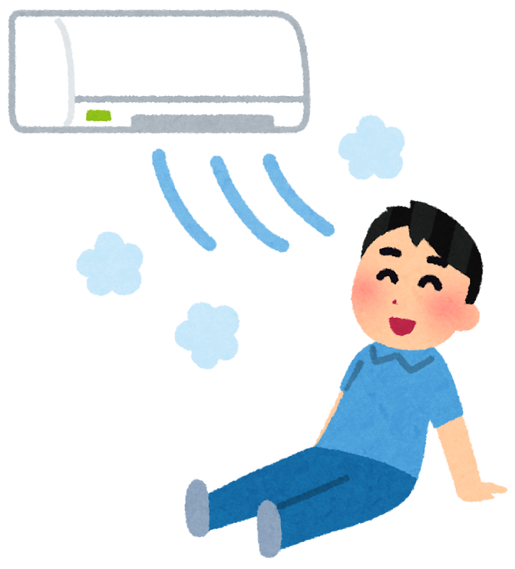 冷房のエアコンのイラスト