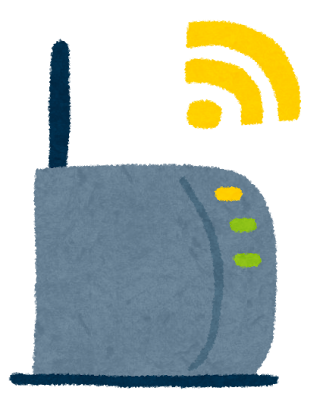 Wi-Fiルーターのイラスト